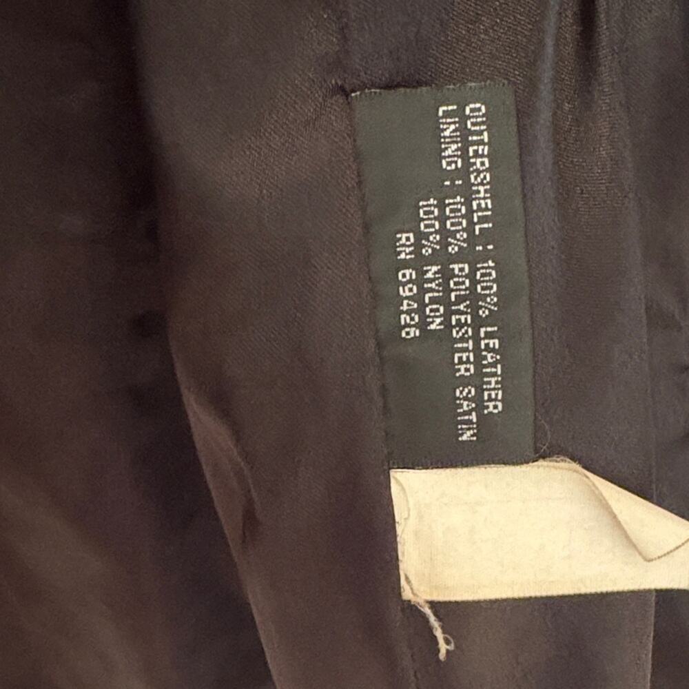 Wilson’s leather, black, genuine leather blazer jacket women’s large - Picture 4 of 11